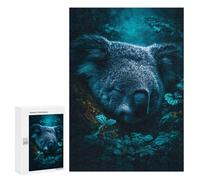 300 PCS Puzzles Sleeping Koala in Amazon Rainforest Puzzles pour Adolescents : Amusants Et Humoristiques ! Chaque Pièce Est Unique - Jouets Éducatifs
