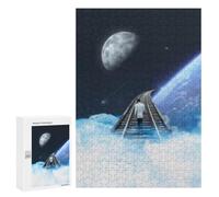 300 PCS Puzzles Train Tracks to The Moon Puzzles pour Adolescents Découpe De Précision Activités Amusantes À La Maison Jeu Stimulant Et Jeux en Famille 300 PCS