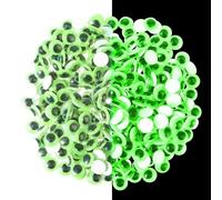 300 Pcs Wiggle Googly Eyes Glow In The Dark Sticky Googly Eyes Autocollants Googly Wiggle Eyes Convient Pour Le Bricolage Les Activités D'halloween (10/15/20/25 mm)
