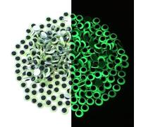 300 Pcs Wiggle Googly Eyes Glow In The Dark Sticky Googly Eyes Autocollants Googly Wiggle Eyes Convient Pour Le Bricolage Les Activités D'halloween (12 mm)
