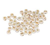 300 perles blanches alphabet Blanc G