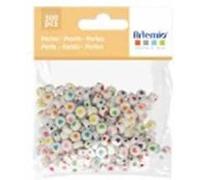 Artemio Perles cœur 7 mm blanc et multicolore – 300 pièces