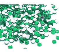 300 PERLES STRASS CABOCHON Rond Strass Vert 3 mm Acrylique à coller - Dos Argenté - Creation Diy