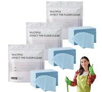 300 Piece Multiple Effect The Floor Clean,Floor Cleaning Tablets Multi-Surface Cleaner,Multiple Floor Cleaner,Concentrated Cleaner for Hardwood, Tile, Laminate & More (Bleu)