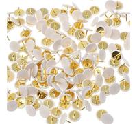 300 Pièce Punaises de Couleur en Plastique pour Peinture Bureau et Tableau (Blanc)