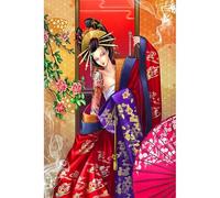 300 pièces (38x26cm) Puzzle féminin Traditionnel Japonais Adulte, Un défi intellectuel et Un Jeu adapté aux Adolescents et aux Enfants comme Jouets Numéro