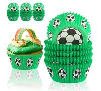 300 Pièces Caissette Muffins Papier de Football, dellyy Caissettes Cupcake, Cupcake, Papier Muffin Cuisson, Caissette Cupcake, pour La Cuisson, Les Desserts, Les Fêtes