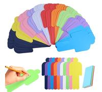 300 Pièces cartes de modération humaines, cartes d'apprentissage avec notes autocollantes, pour bureau, école, présentation, conférence, modération (10 couleurs)