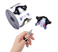 300 Pièces Chablon Papier pour Gel Nails Art, 1 Rouleau Chablon Ongle Forme pour Ongle gel Construction, Auto-Adhésif Autocollants Modèles pour Gel UV Acrylique Extension D'ongle (B, A)