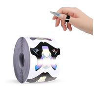 300 Pièces Chablons Ongles Extension, Auto-Adhésif Ongles Forme pour Gel UV Acrylique, Chablon Papier pour Nails Art, Modèles de Construction Nail Art Professionnel (Noir)