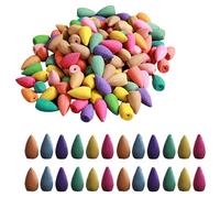 300 pièces Cônes d'Encens, Cônes d'Encens à Reflux,Cônes d'Encens à Refoulement, Encens Cone, Cônes Encens Naturel, pour Reflux, brûleur d'encens à Reflux, Fontaine, décoration de la Maison (Mixte)