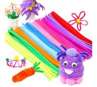 300 Pièces Couleur Fil Chenille,Chenille Loisir Creatif Fournitures De Loisirs Créatifs,Chenille Feber,Cure-Pipes,6x 30cm Pour Diy Artisanat Décoration Fournitures Loisirs Creatifs.