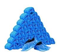 300 Pièces Couvre-chaussures Jetables,Jicyor Antidérapant Durable Utilisez un Film De Polyéthylène De Haute Qualité Couvre-Bottes Surchaussures Couverture Applicable à Moins De 46 Mètres Unisexe