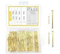 300 Pièces Crochets pour Cadres Photo, Clous Muraux à Tête Ronde, Clous pour Suspension de Photos, Crochets Murals, Assortiment de Matériel pour Cadres Photo, Bois, Miroirs