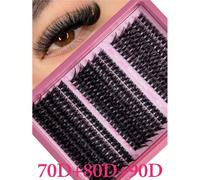 300 pièces de faux cils en grappes D Curl moelleux, cils individuels épais 30D-100D 10-18mm, conviennent aux débutants, adaptés pour un usage quotidien, les voyages, les mariages, les rendez-vous, les