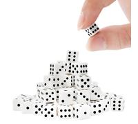 300 Pieces Dices Set Mini Dice 6 Sided Game Dices Tiny Square Corner Dice (0.27 Inch/7mm)