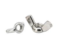 300 pièces écrou à oreilles M3 M4 M5 M6 M8 M10 M12 écrous en acier inoxydable papillon for tambour vélo Pour Bricolage(M8)