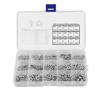 300 Pièces Écrous Auto - Serreurs en Métal, Accessoires de Fixation Autoadhésifs, Boîte Portable - Haute Résistance, Résistance à la Corrosion, Pour Maintenance et Assemblage