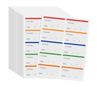 300 Pièces Étiquette Autocollant Congelable, 6x3cm Étiquettes de Congélation Faciles à Décoller Amovible Imperméable Étiquettes autocollantes Conservation Stockage Aliment pour Bocaux Cuisine