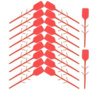 300 Pièces Goupilles de Sécurité, Accessoire Rouge en Plastique | Scellés D’inviolabilité pour Équipements de Lutte L’incendie, Identification Rapide, Sécurité Fiable