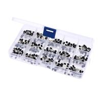 300 Pièces Kit Transistor To-92 de 15 Modèles en Silicium | S9013 S8050 Mpsa42 S9014 C1815 Mpsa92 2n3904 Bc337 A1015 Ti431 S9012 S8550 2n3906 Bc327 13001