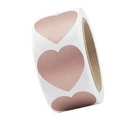 300 pièces/rouleau autocollant à gratter étiquettes rondes coeur Offs pour de fête d'anniversaire de mariage