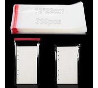 300 Pièces Sacs en Sachet Emballage Transparent Biscuit Petit Auto-adhésifs Sacs Sachet Cellophane Transparents 12 x 22 cm OPP Emballage pour Biscuits Bonbons Chocolat Bijoux Boucles d'oreilles