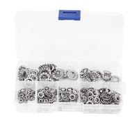 300 pièces Serrure de dent Externe rondelle étoile en Acier Inoxydable Joint Anti desserré rondelles de Verrouillage kit d'assortiment M2.5 M3 M4 M5 M6 M8,Anneau De Retenue du