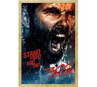 300 - Poster - Rise of an Empire - Fight and Die + cadre amovible, Shinsuke® Maxi MDF hêtre, vitre acrylique