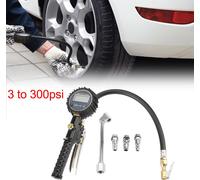 300 PSI Numérique Pression Gauge avec Levier 3 Type Buses Ensemble pour Voiture