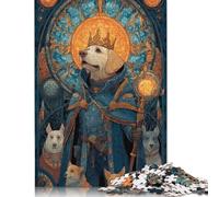 300 Puzzles Royal Canine Majesty pour Adultes et Adolescents, en Bois, Jeux familiaux, Cadeaux de Noël, 300 pièces (40 x 28 cm)