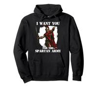 300 Spartan Legendary Warrior Molon Labe Leonidas Sparta Sweat à Capuche