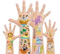 300 styles de tatouages paillettes autocollants pour les enfants, pirates dinosaures animaux tatouages pour les enfants garçons filles, tatouages temporaires pour les enfants pour les décorations