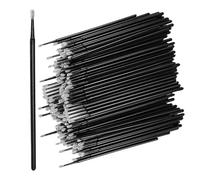 300 Taques De Coton Noir, Bâton De Nettoyage Multifonctionnel Pour Les Cils, Extension Des Cils, Accessoires Pratiques Et Produits De Beauté Pratiques.