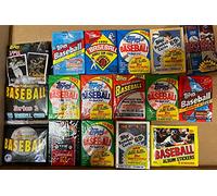 300 Vieux Vintage Topps Cartes de Baseball en Cire scellé Lot Lot Cadeau de l'emballage