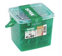 300 vis plancher à tête fraisée en acier trempé TX avec embout Spax Wirox 4,5 x 60mm