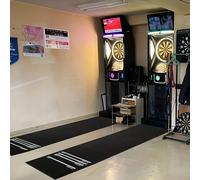 300 x 34 cm Tapis de fléchettes, tapis d'entraînement pour jeu de fléchettes pour salon, antidérapant et résistant à la saleté, convient pour les jeux à la maison et en club, utilisation intérieure 34