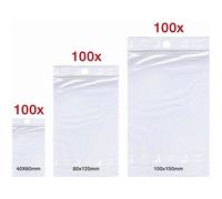300 x sacs à fermeture zip Sachets avec fermeture par pression | | Fermeture Rapide Sacs | Sac Fermeture Éclair | Sac en sacs Kit