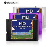 3000 en 1 Mega Genesis V1 avec carte TF 4GB carte de jeu EDMD pour Console de jeu SEGA Genesis Mega Drive Master System Black