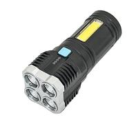 30000 Lumens Lampe Torche LED Ultra Puissante, Chargeur USB et Holster,4 Modes, Étanche,Anti-Choc Zoom Longue Portée pour Bricolage,Camping,et Urgences