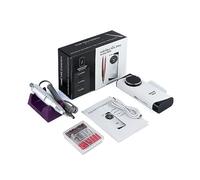 30000 tr/min Rechargeable perceuse à ongles manucure Machine professionnel Gel for dissolvant sans fil ensemble Nail Art basse voix , Faibles vibrations(30000RPM White)