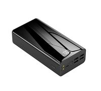 30000mAh, 40000mAh, 50000mAh Power Bank Portable Charge Rapide PowerBank 4 USB PoverBank Chargeur de Batterie Externe (Color : Svart, Size : 50000mAh)