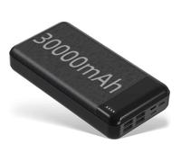 30000mAh Batterie Externe avec 4 Ports de Sortie, Chargeur de Téléphone Portable Power Bank Compatible Smartphone/Nintendo Switch