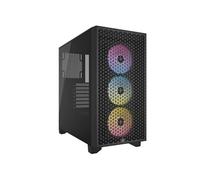 Boîtier PC - CORSAIR - 3000D RGB AIRFLOW - ATX Moyen-tour - 3 ventilateurs AR120 RGB - Noir