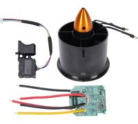 3000kV 6 pales 70 mm EDF moteur brushless kit accessoires de ventilateur violents -contrôleur -interrupteur de module pour turboventilateur