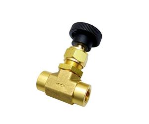 3000psi laiton Calibre de cuivre à haute pression aiguille Valeur 1/4" NPT * égalité filetage femelle Contrôle flux d'arrêt d'aiguille Valve Tuyauterie industrielle