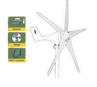 3000W Petit générateur éolien, 5 lames, 12V/24V/48V énergie éolienne, Avec régulateur MPPT1000W12V