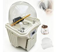 3000W Portable Head Spa Shampoo Bowl With 60l Fresh&30l Waste Tank, Japanese Head Spa Equipment, Water Circulation Heating Fumigation Phototherapy, Mobile & Height Adjustable Salon(White)