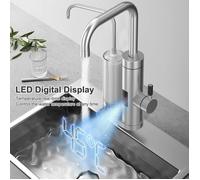 3000W Robinet de chauffage électrique 220 V -EU Prise-avec indicateur de température LED