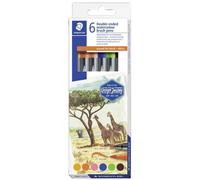 [3001 C6-3] STAEDTLER Feutre double pointe "Afrique", étui en carton de 6